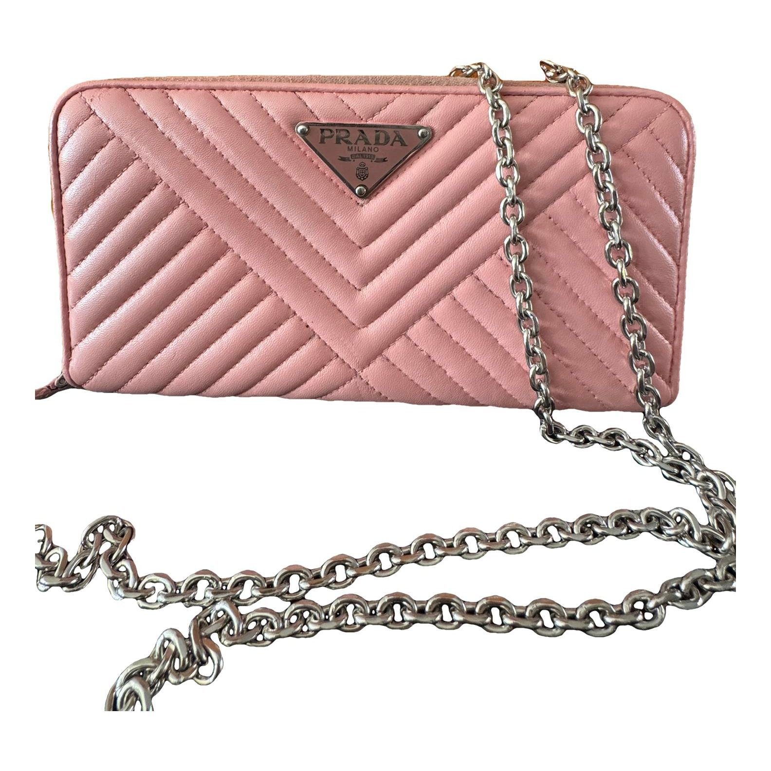 Leather clutch bag