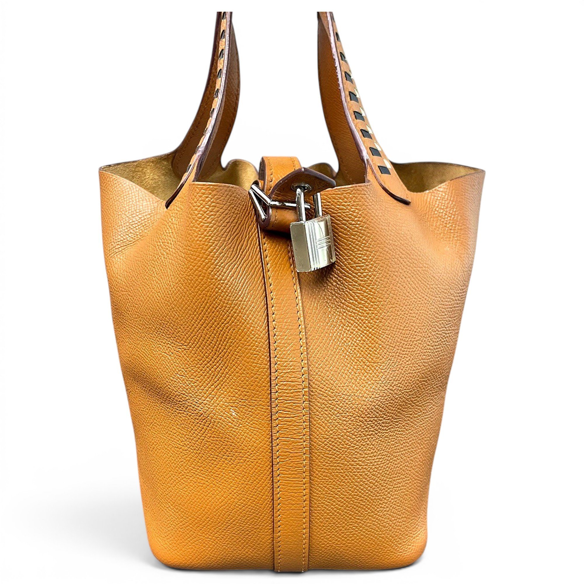Picotin leather handbag