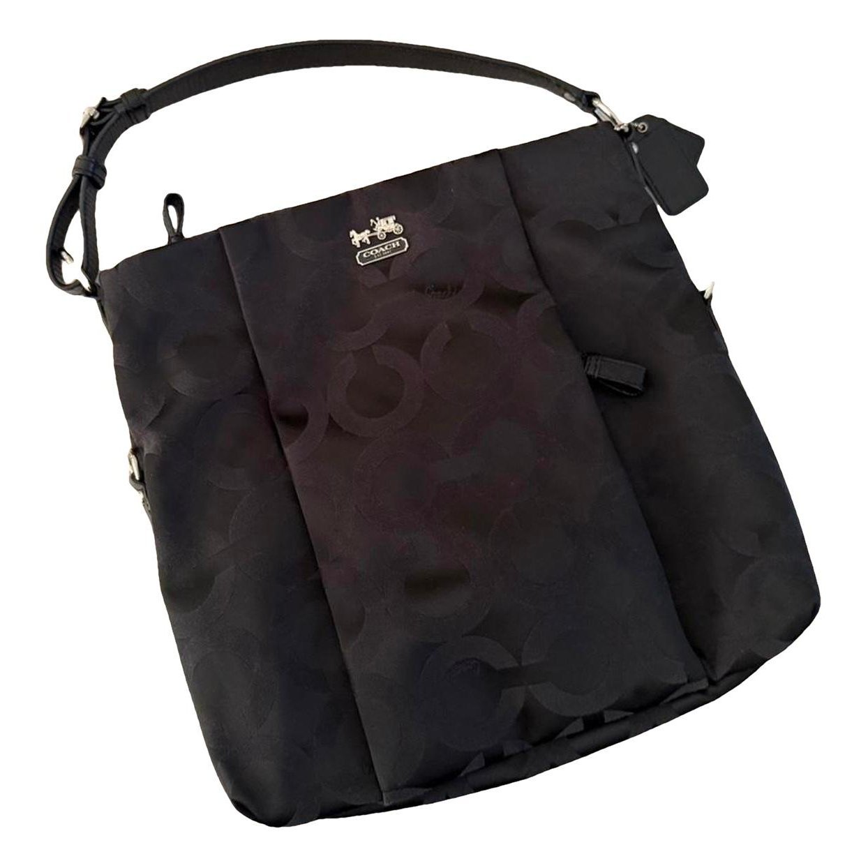 Patent leather handbag