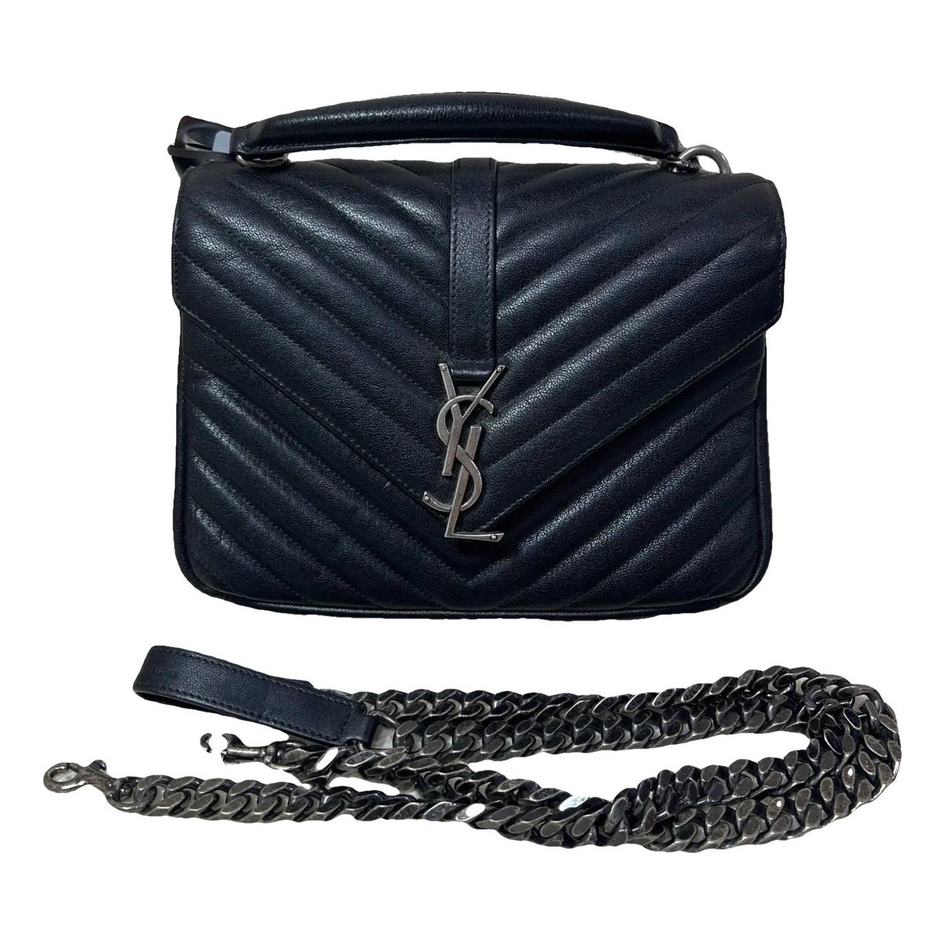 Collége monogramme leather crossbody bag