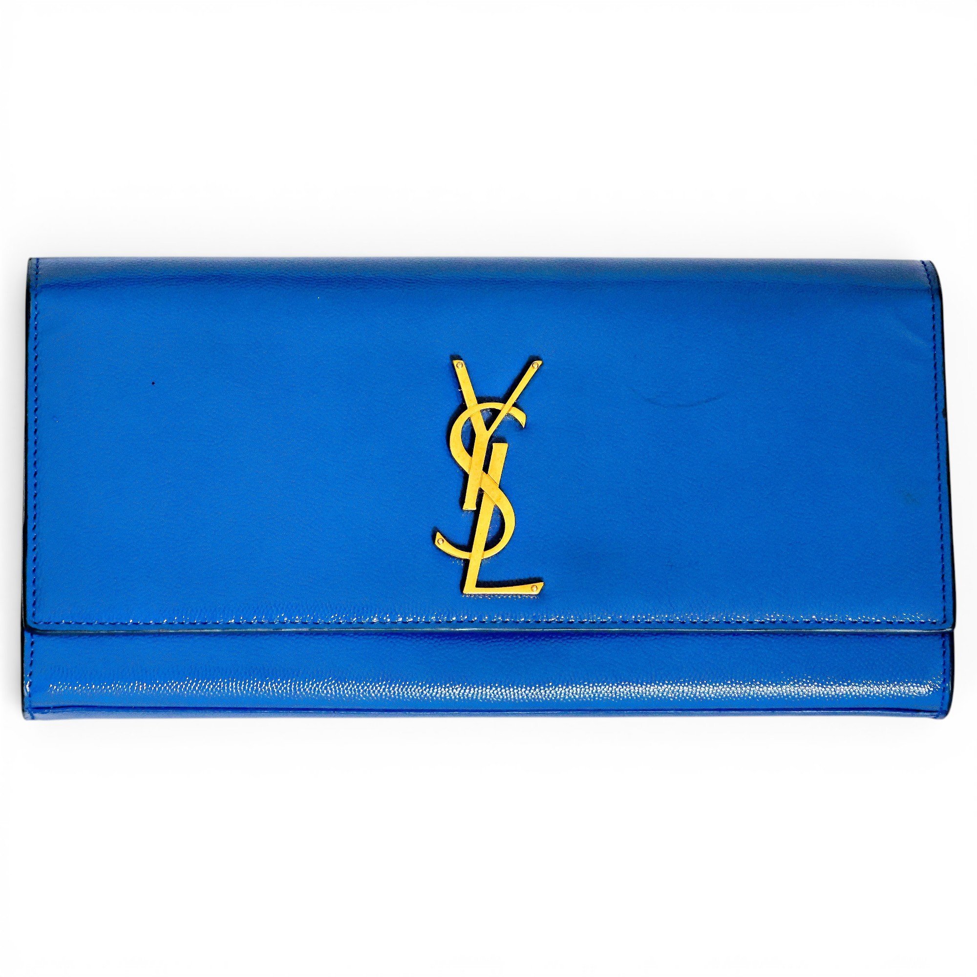 Leather clutch bag