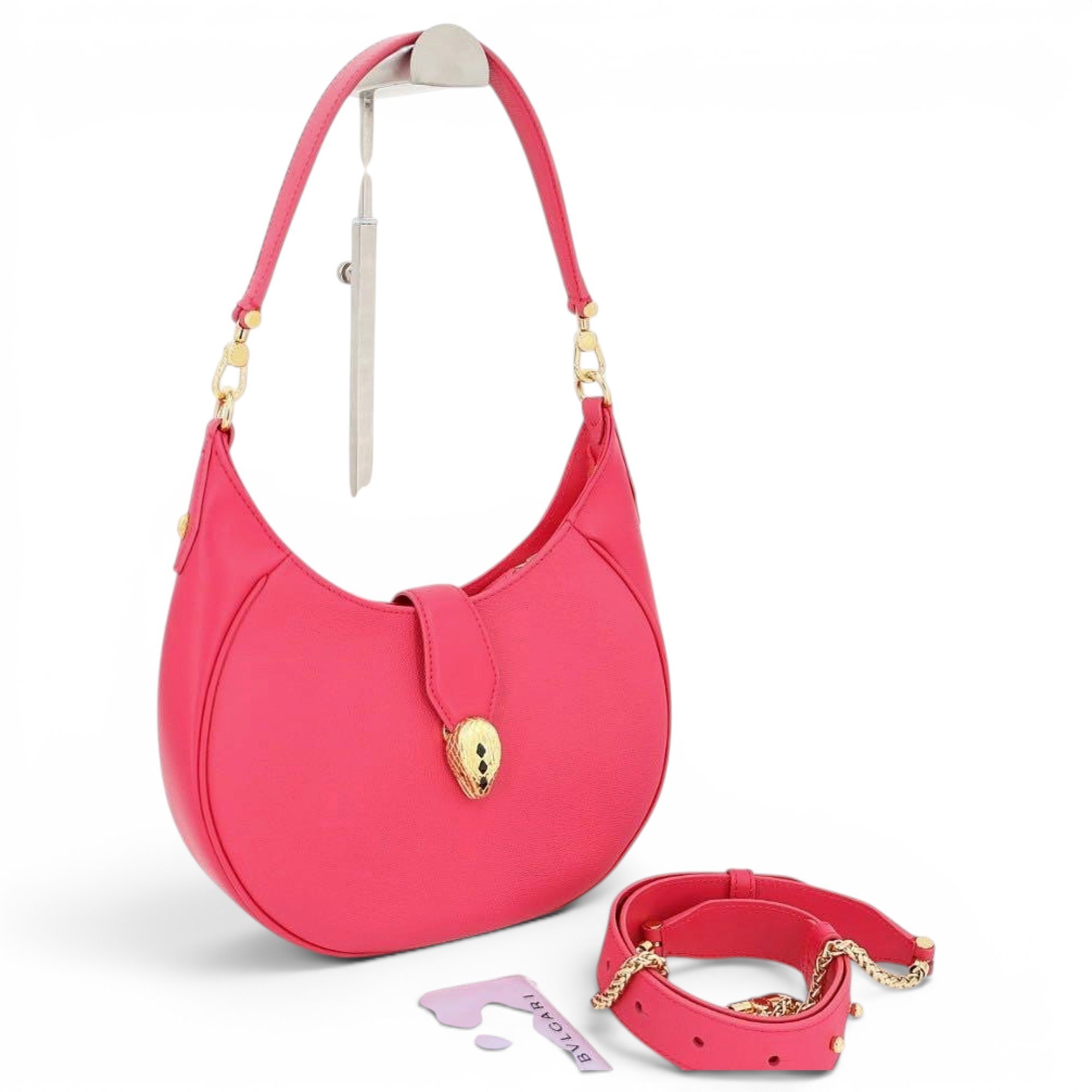 Serpenti leather handbag
