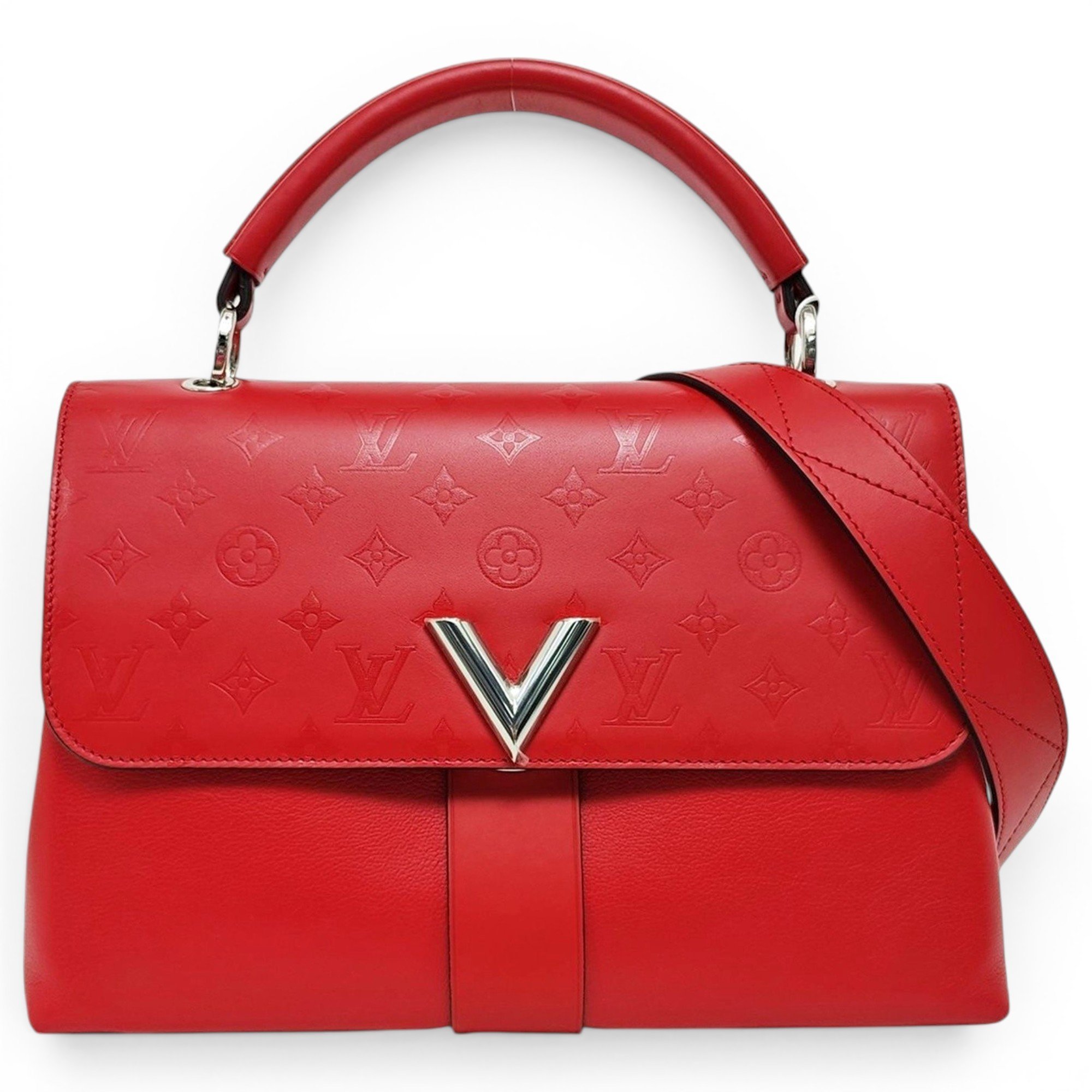 One Handle very leather handbag