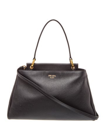 Prada Enameled Metal Triangle Shoulder Bag 2025