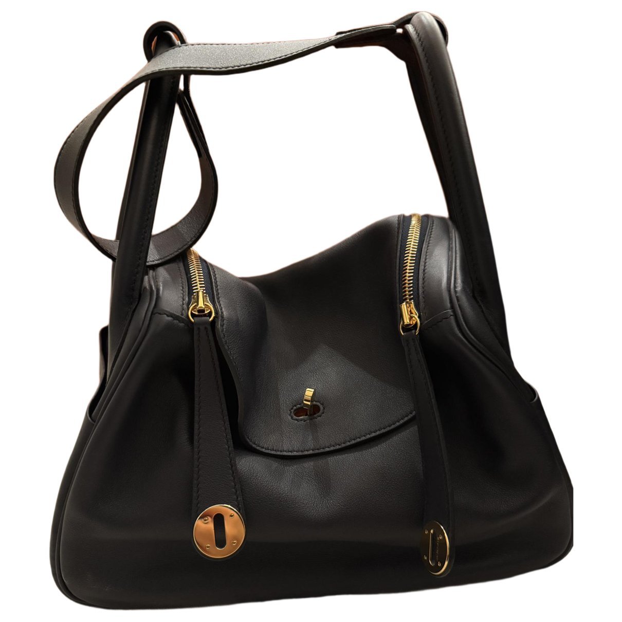 Hermes Lindy leather handbag