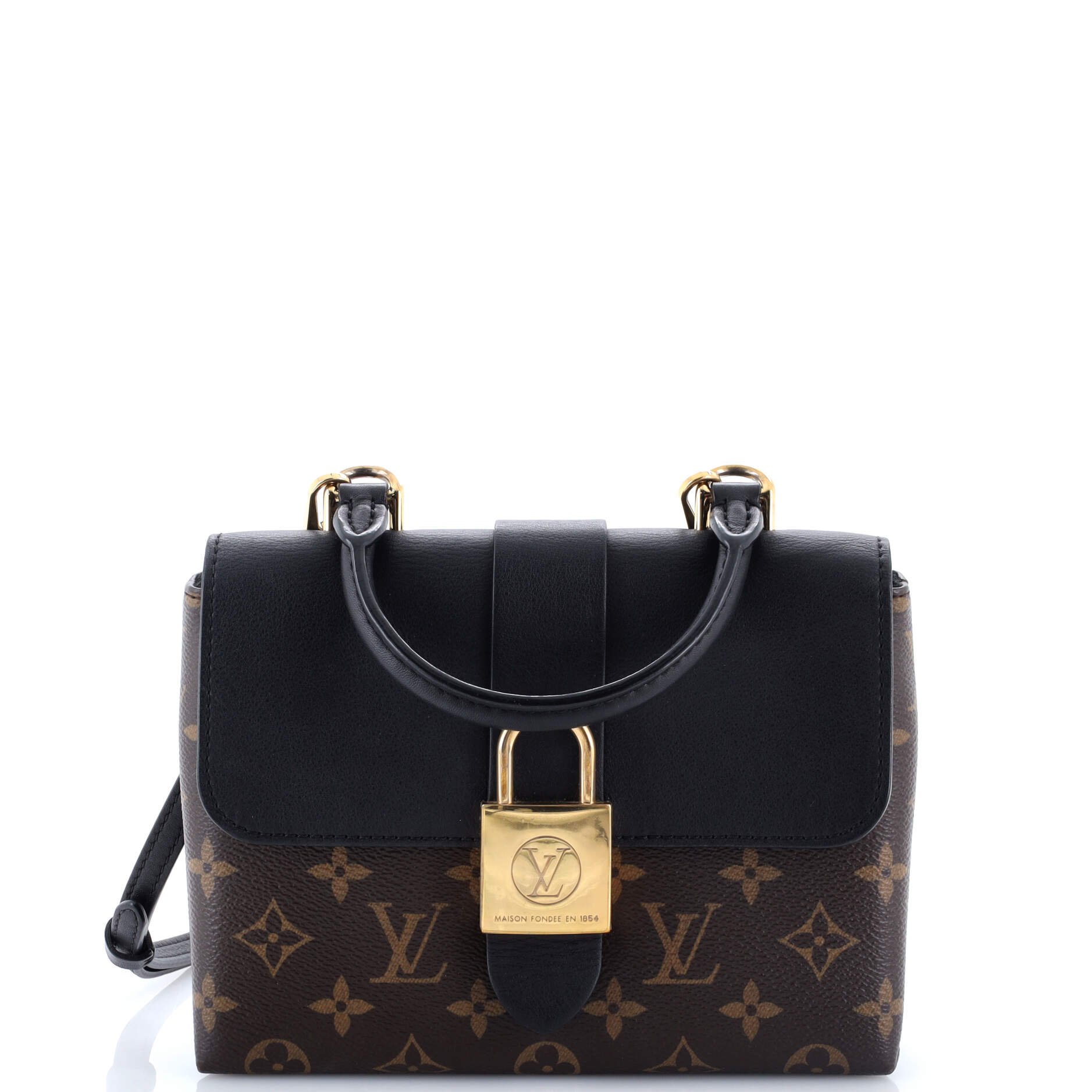 Louis Vuitton Locky Handbag Monogram Canvas with Leather BB