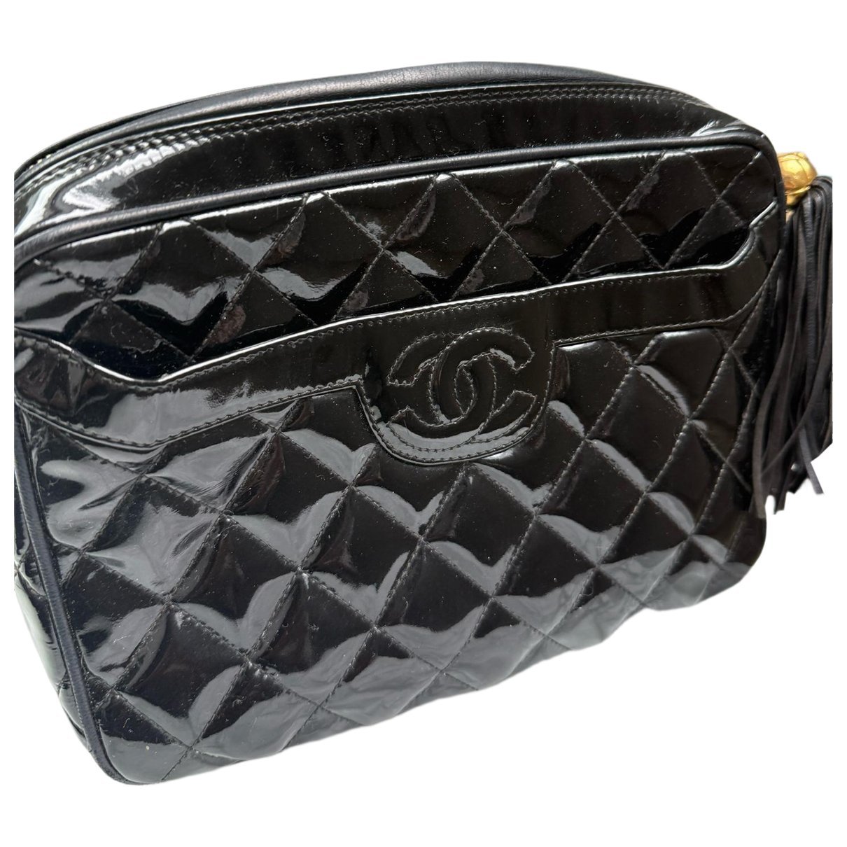 Patent leather handbag