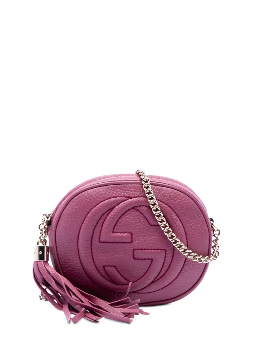 2016-2026 Mini Pebbled Calfskin Soho Chain crossbody bag