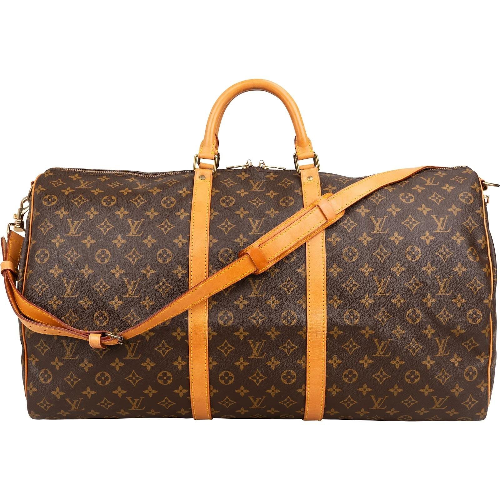 Keepall leather travel bag
