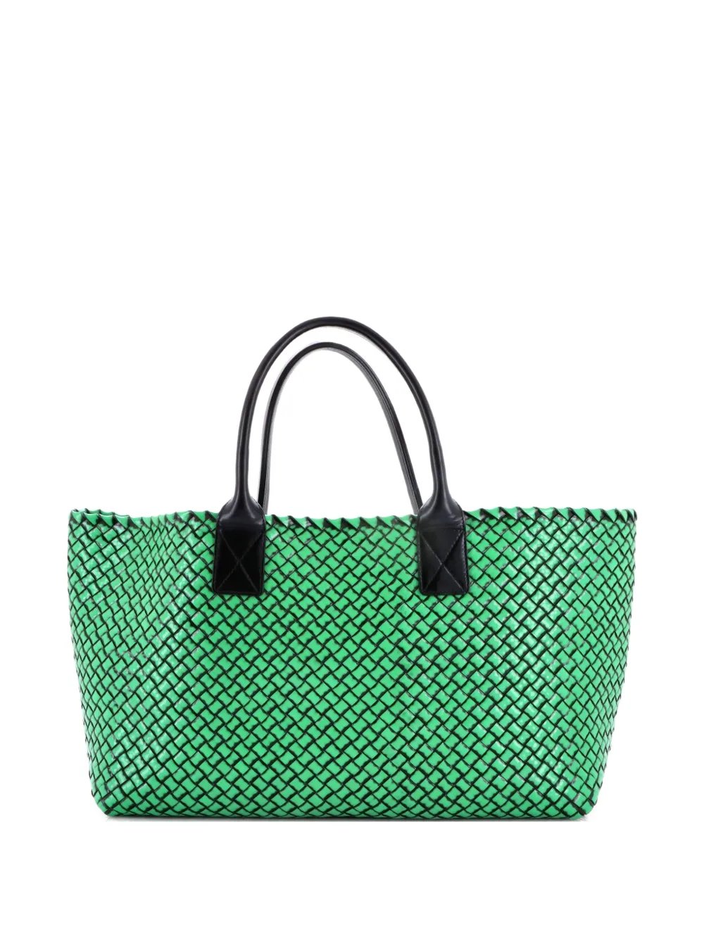 Cabat Tote Intrecciato Brushed Calfskin Medium satchel
