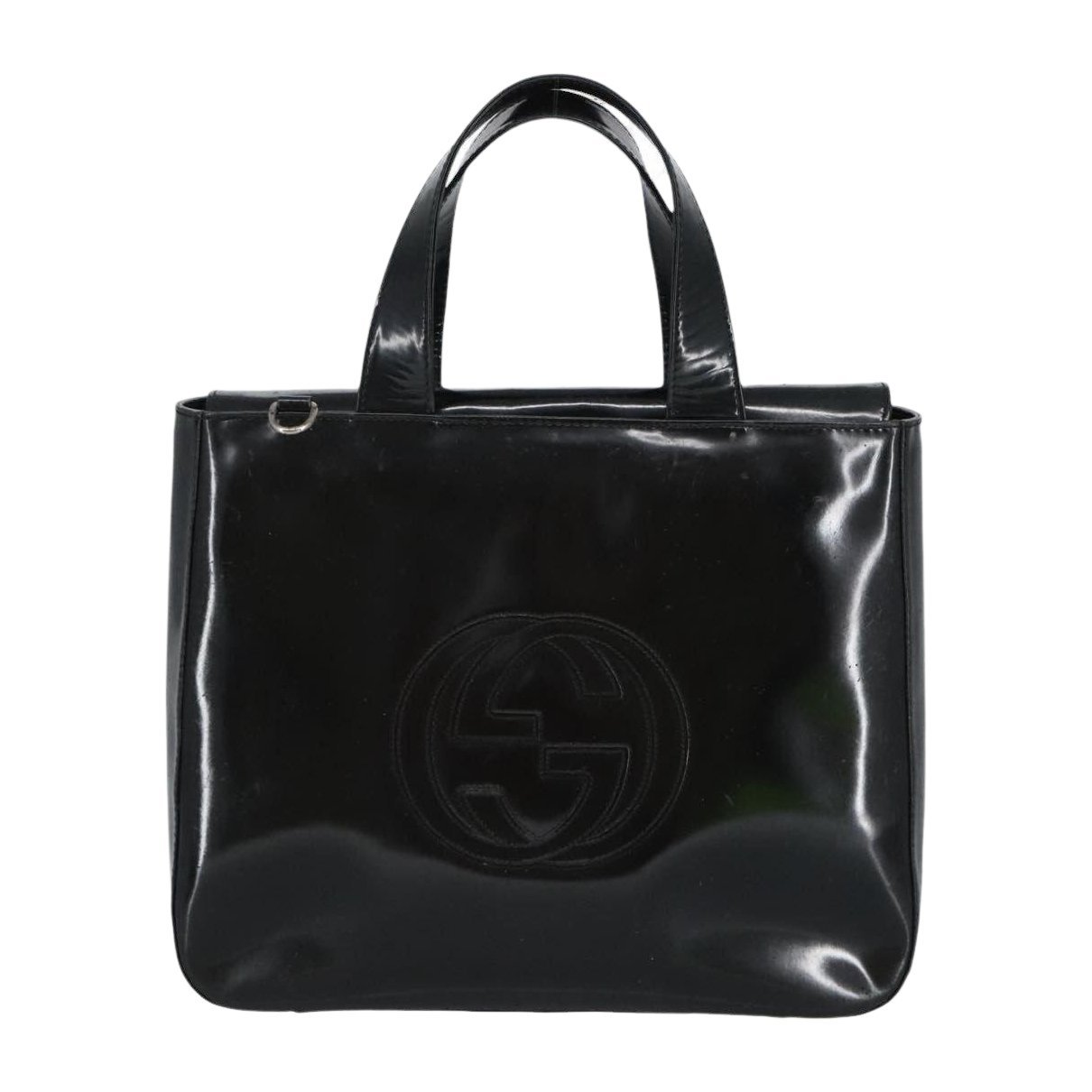 Patent leather handbag