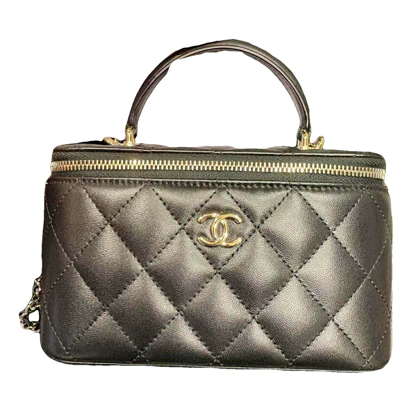 Leather clutch bag