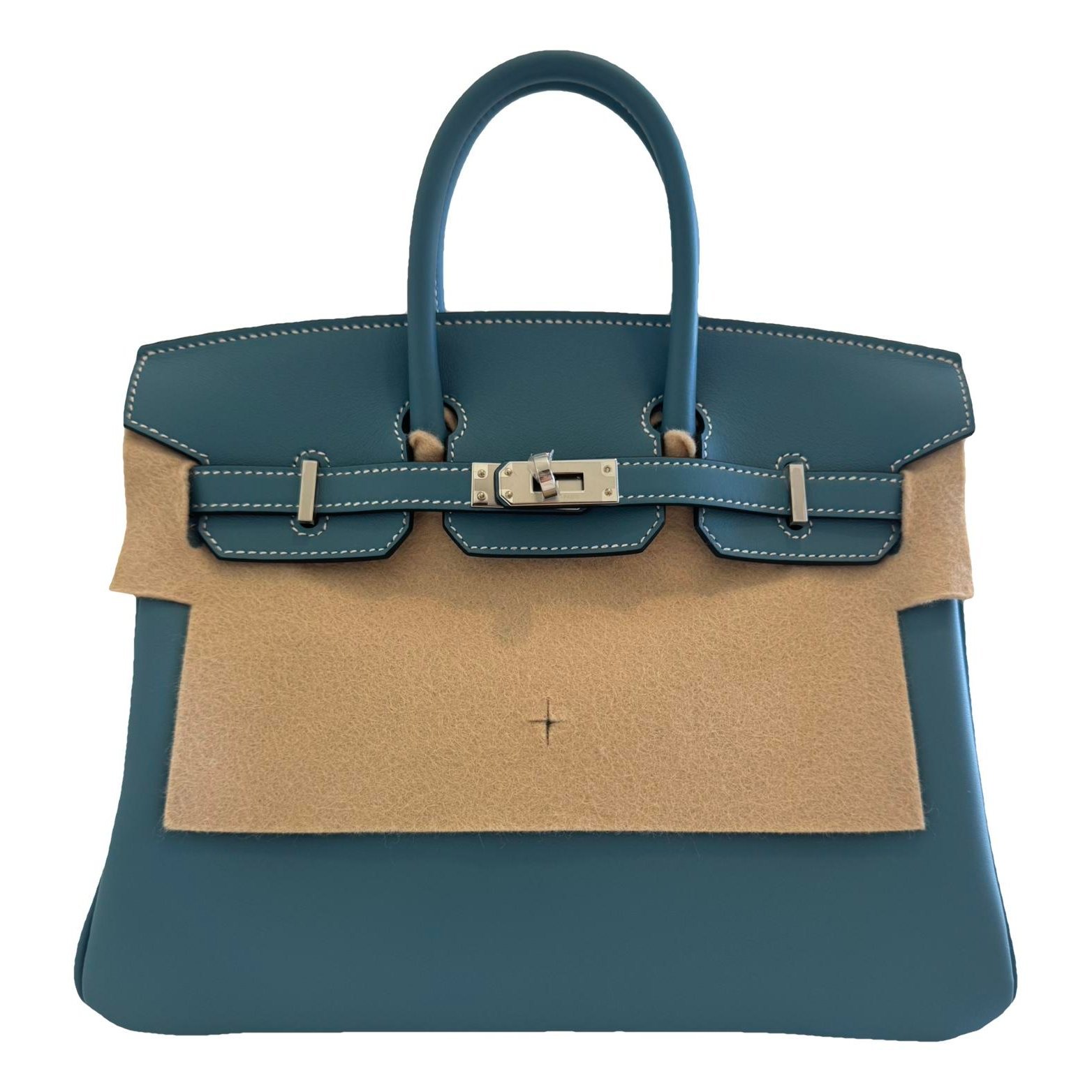 Birkin 25 leather handbag