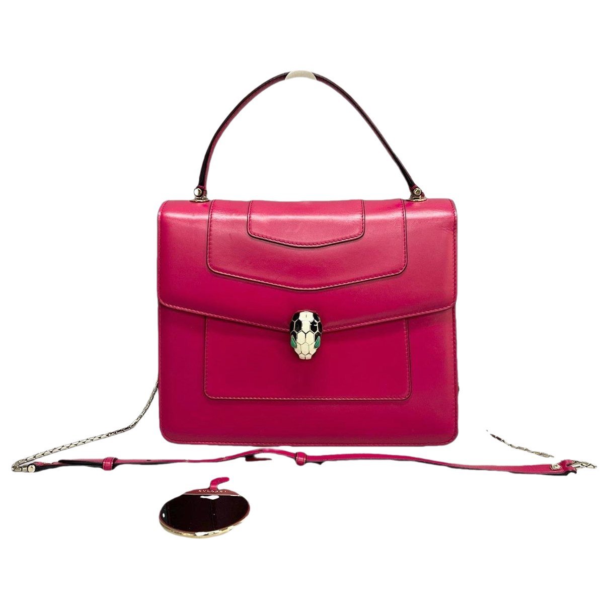 Serpenti leather handbag