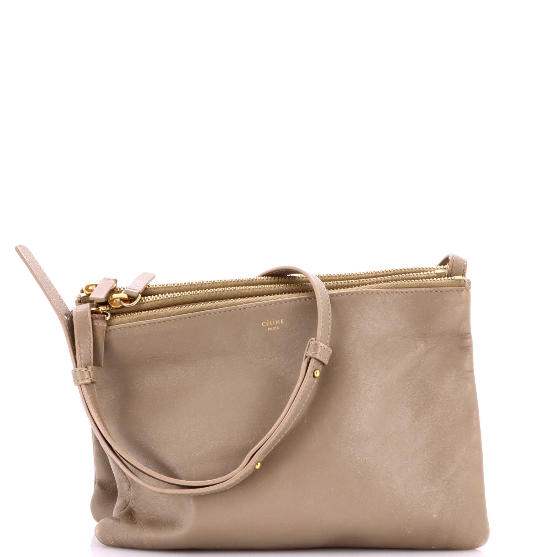 Trio Crossbody Bag Leather Large