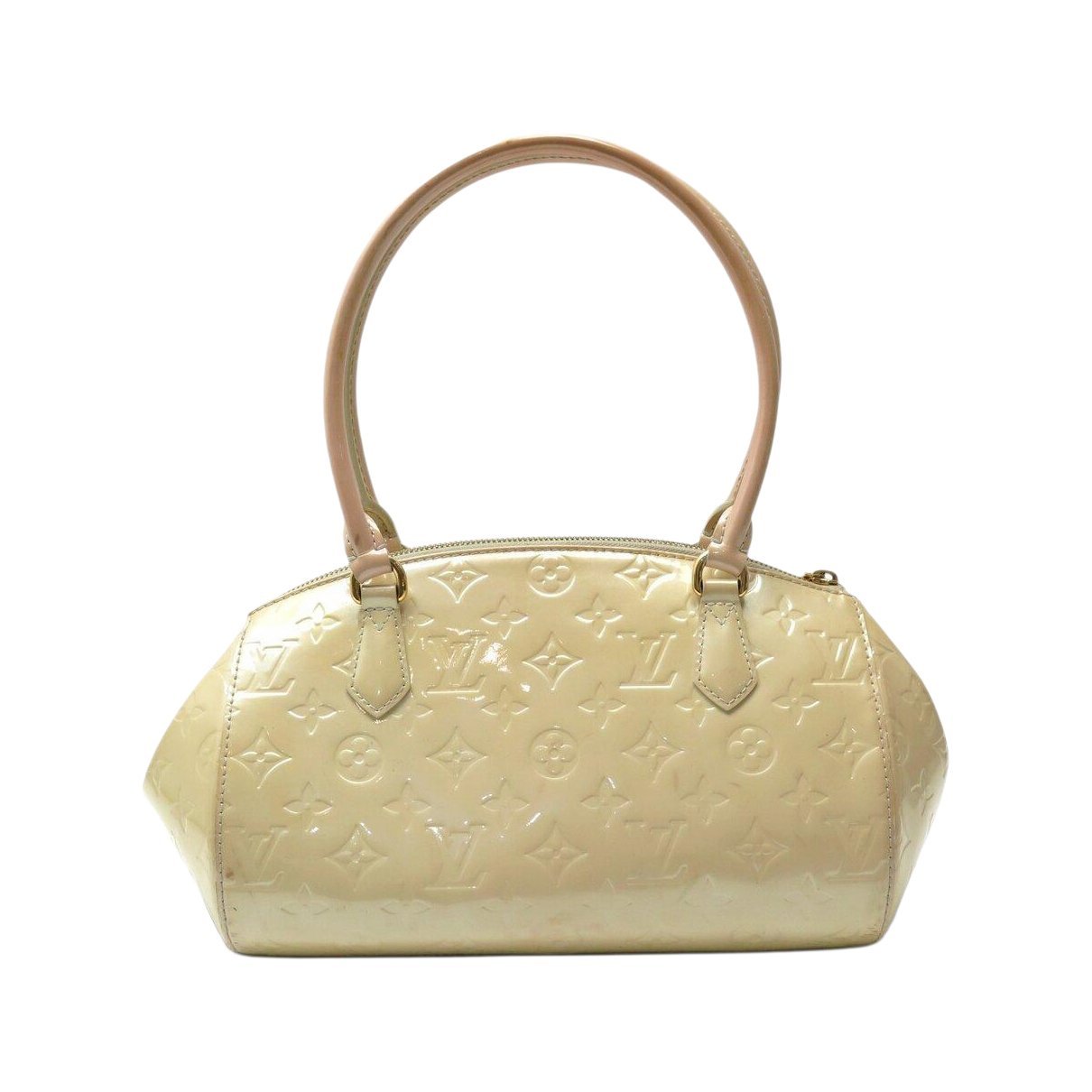 Sherwood patent leather handbag