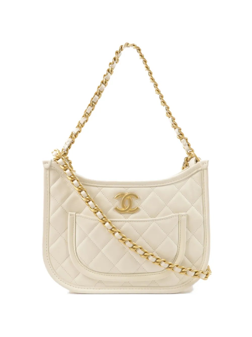 CC quilted shoulder bag