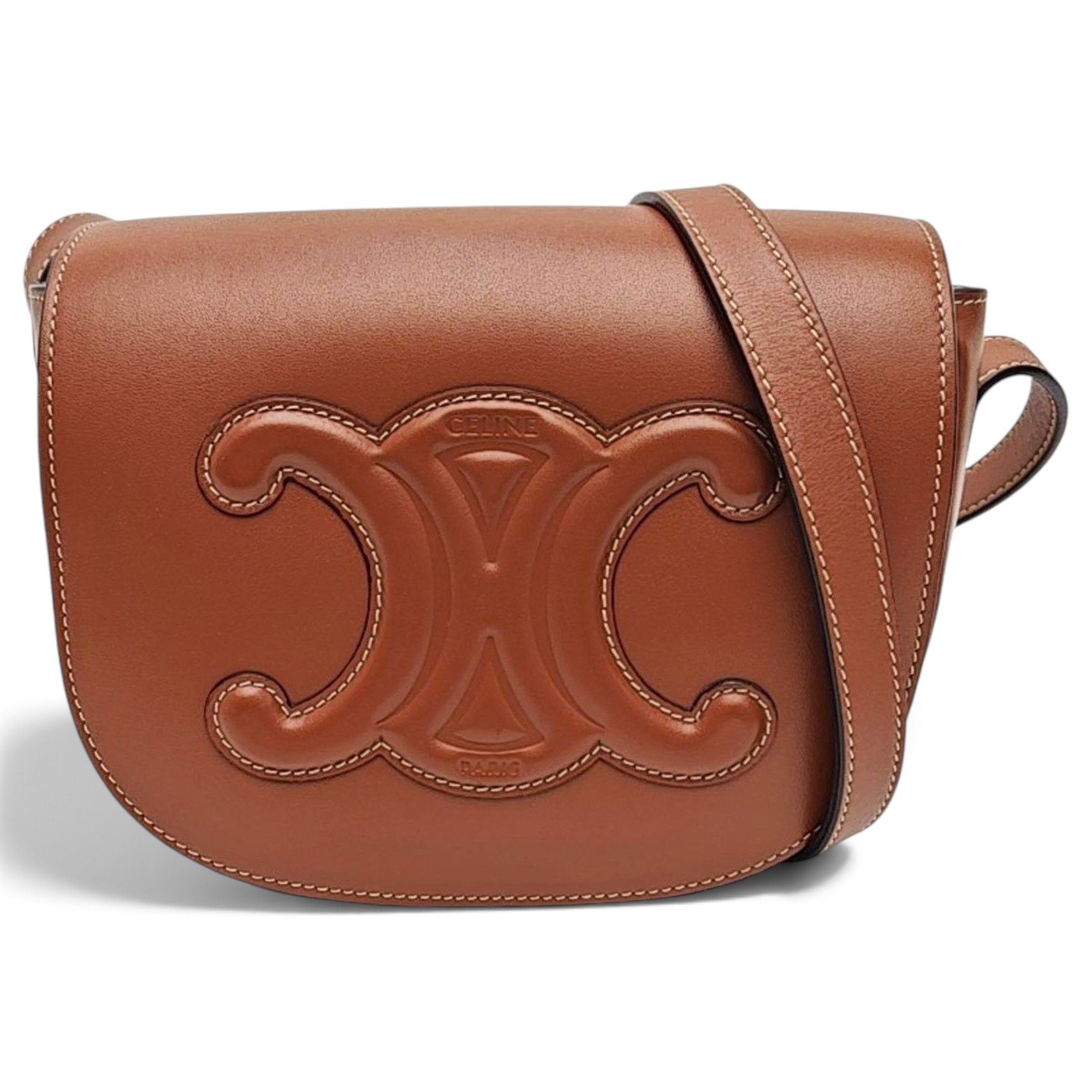 Triomphe leather handbag