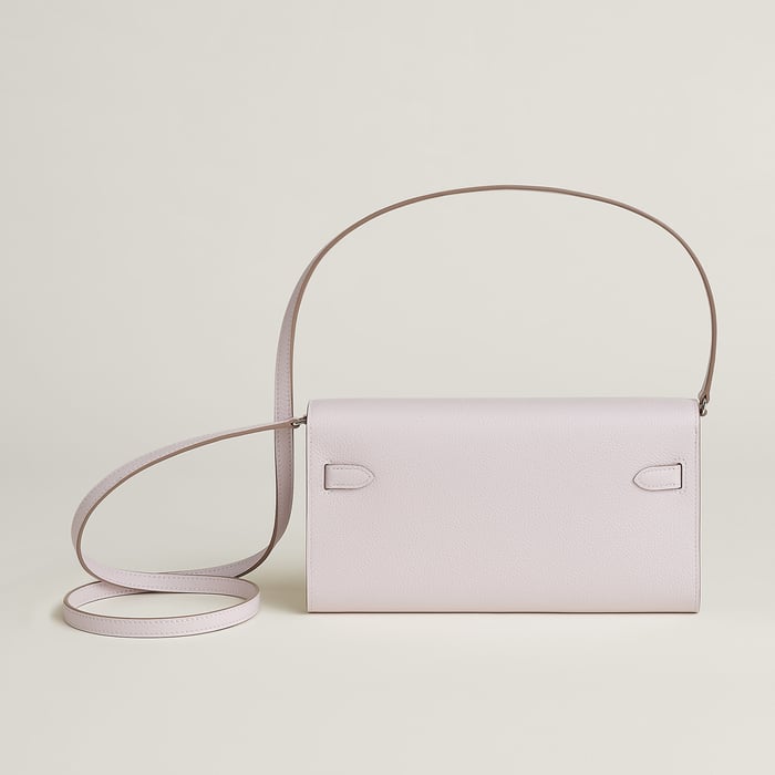 Mauve Pâle Kelly Classique to Go Wallet