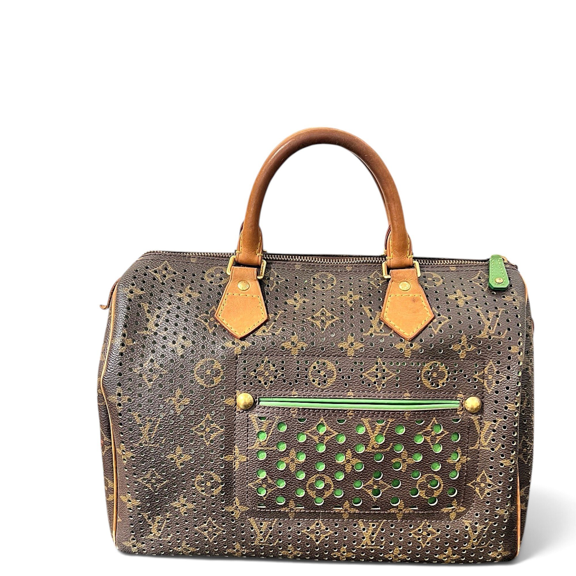 Speedy leather bowling bag
