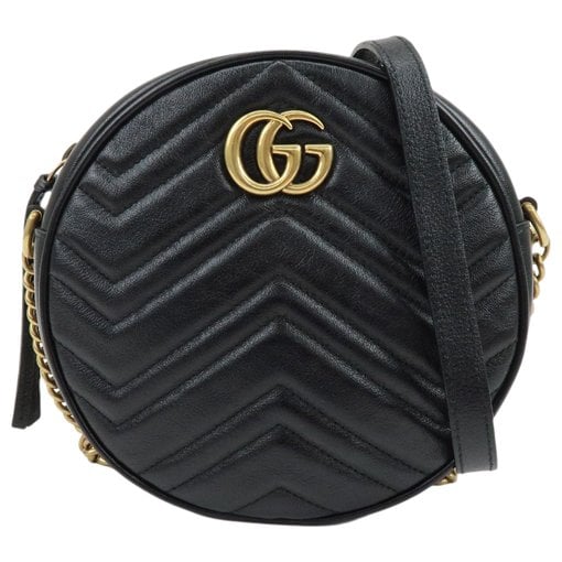 GG Marmont Round leather handbag