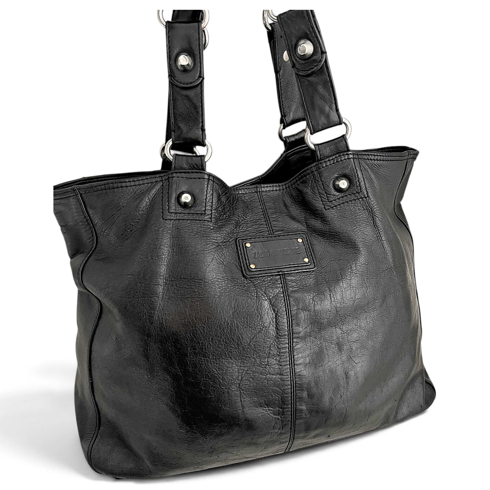 Rock leather crossbody bag