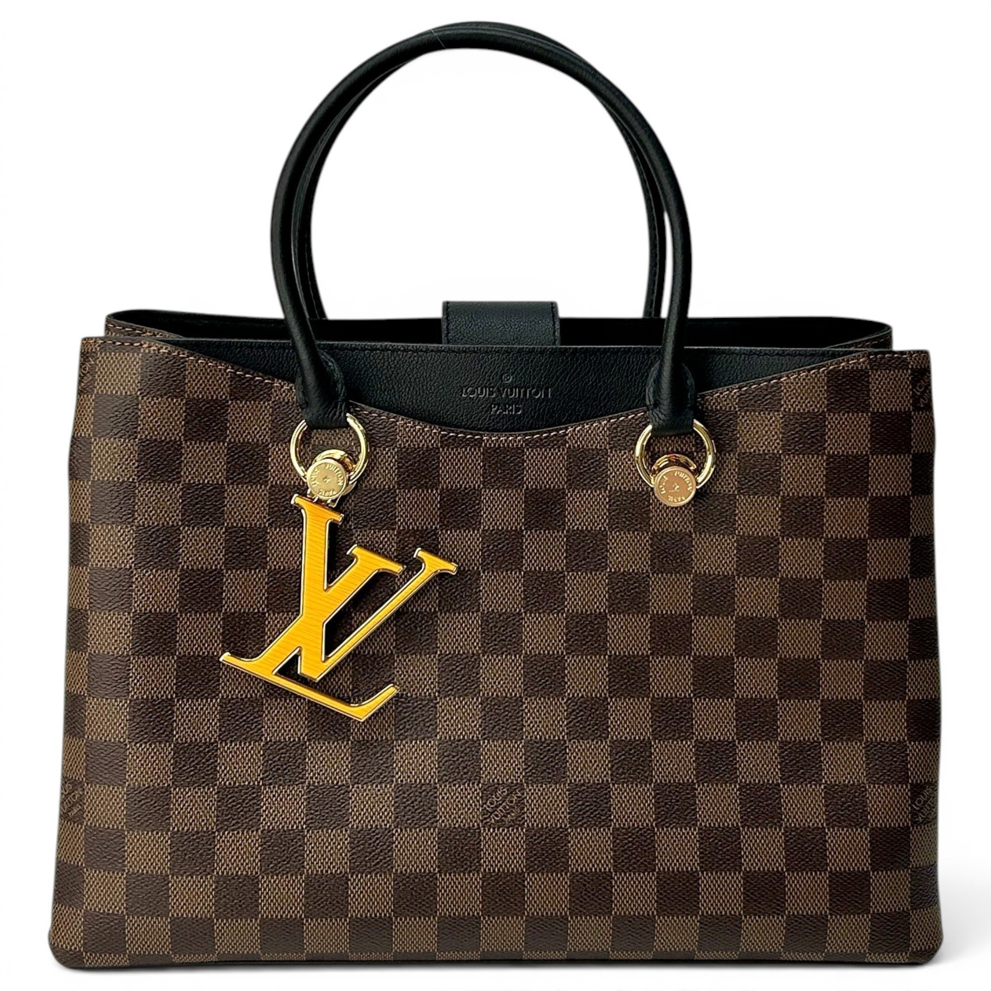 LV Riverside leather tote
