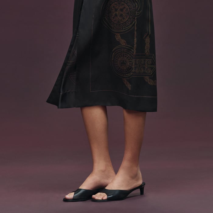 Noir "l'Enseigne Du Sellier" Long Skirt