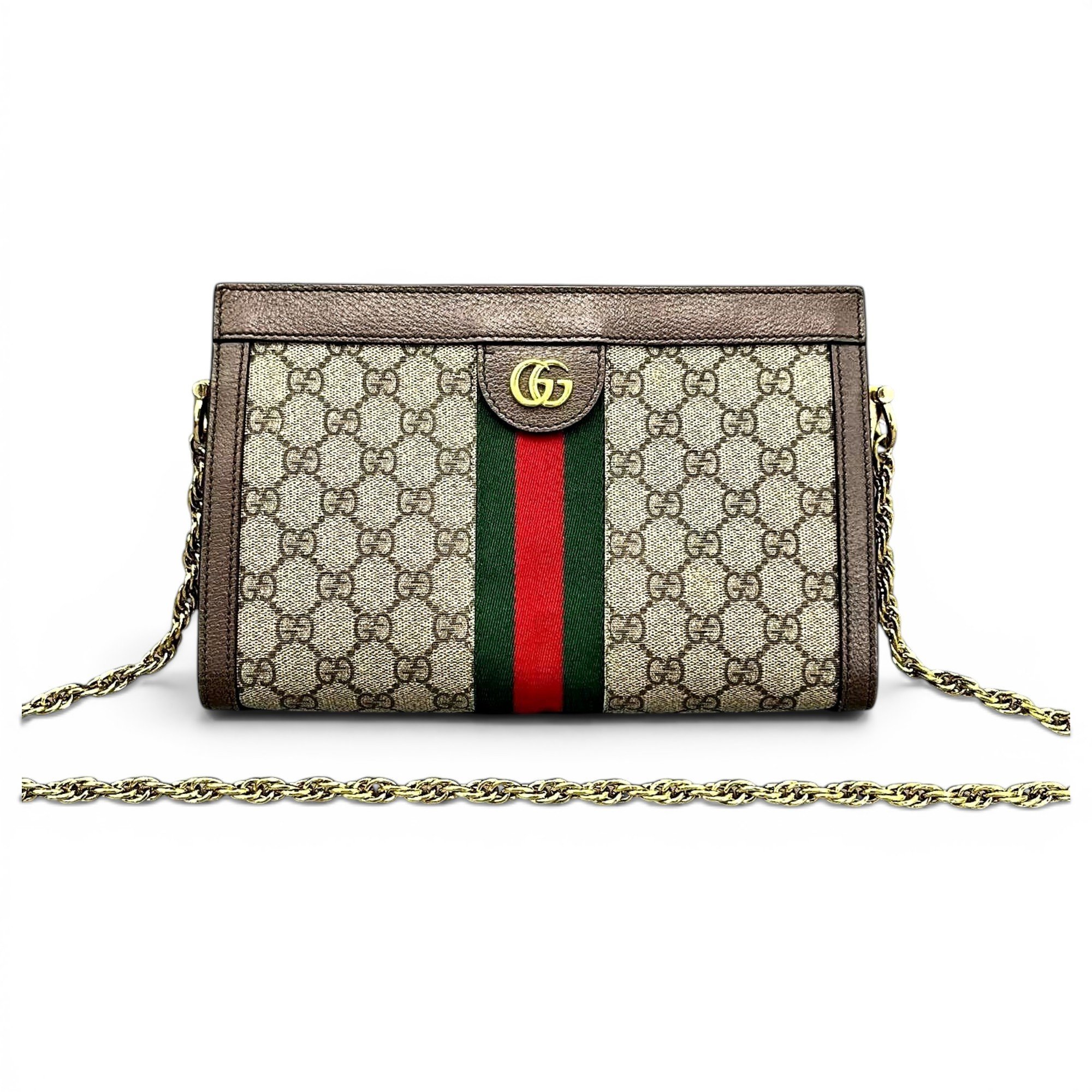 Ophidia Chain leather handbag