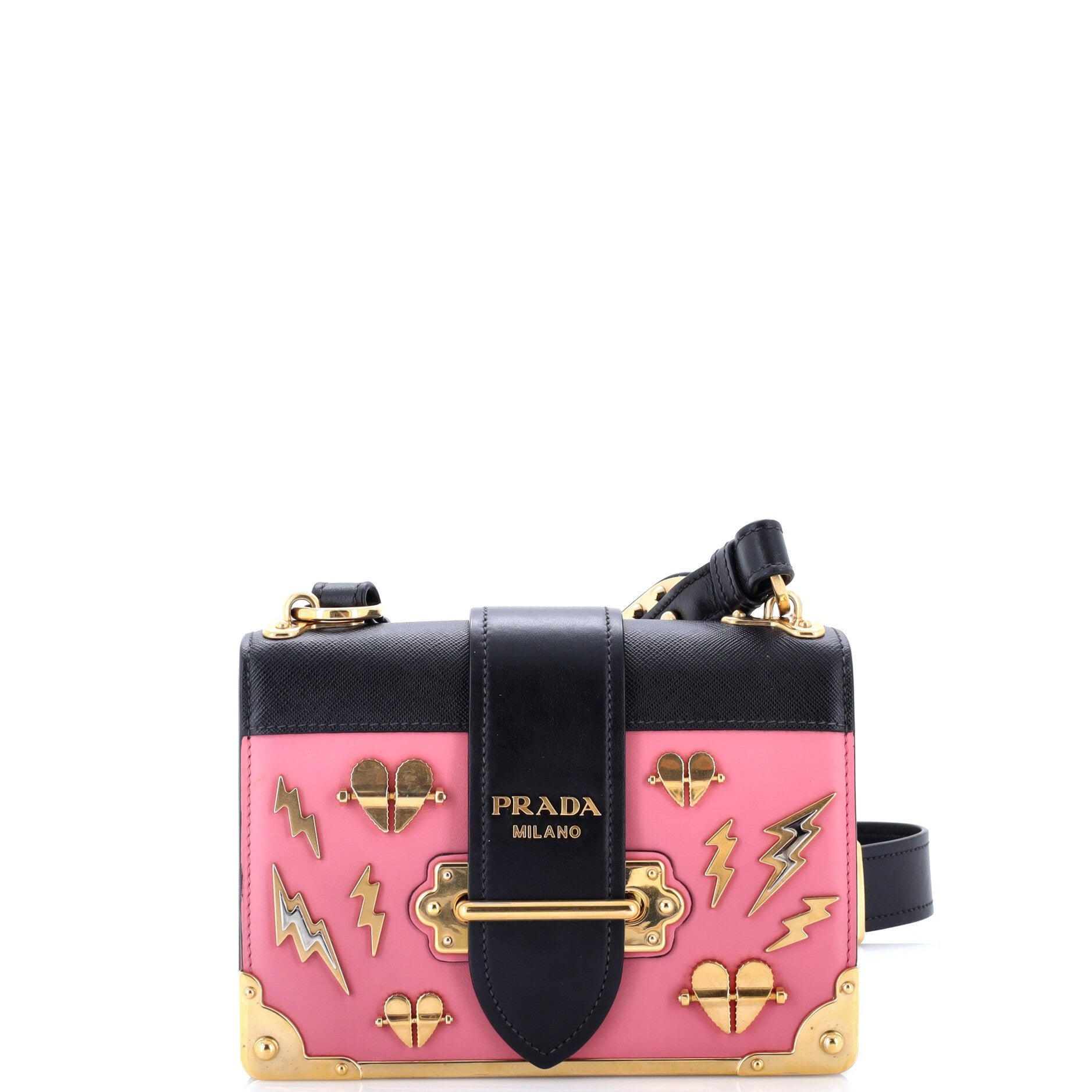 Cahier Crossbody Bag Embellished Leather Small