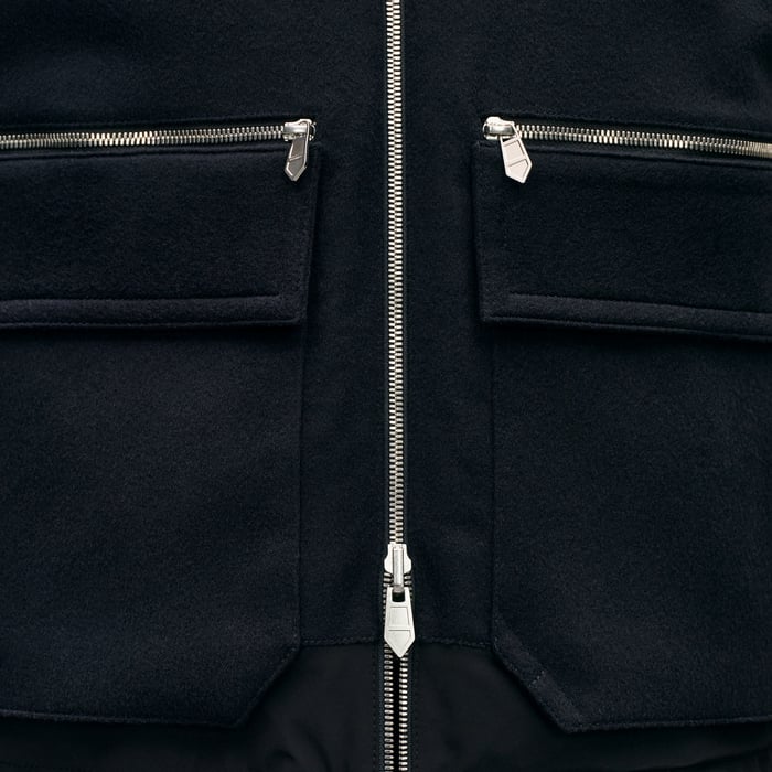 Marine Reversible Hooded Vest