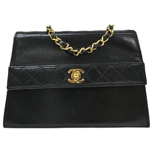 Trendy CC Flap leather handbag