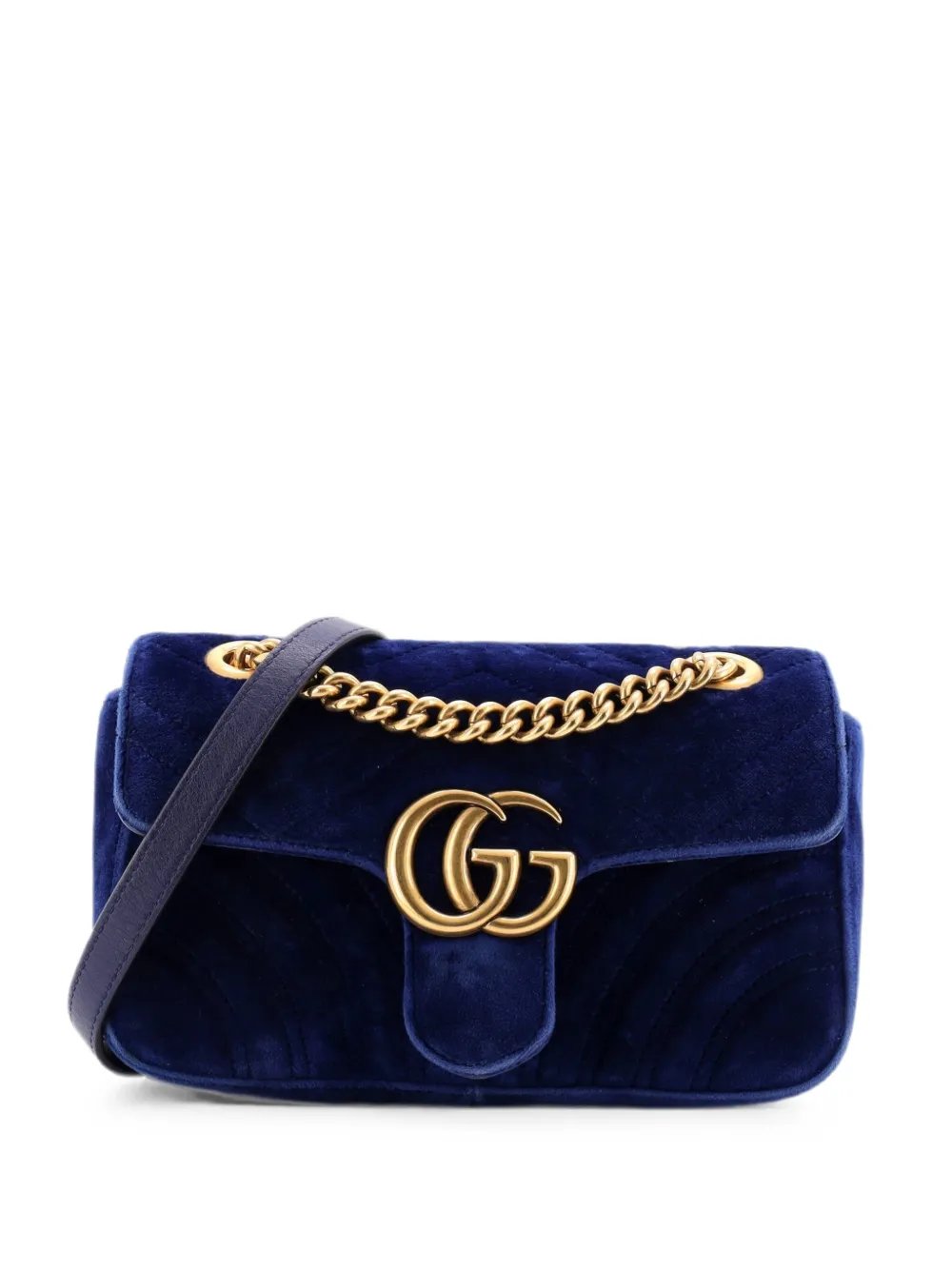 GG Marmont Flap Bag Matelasse Velvet Mini shoulder bag