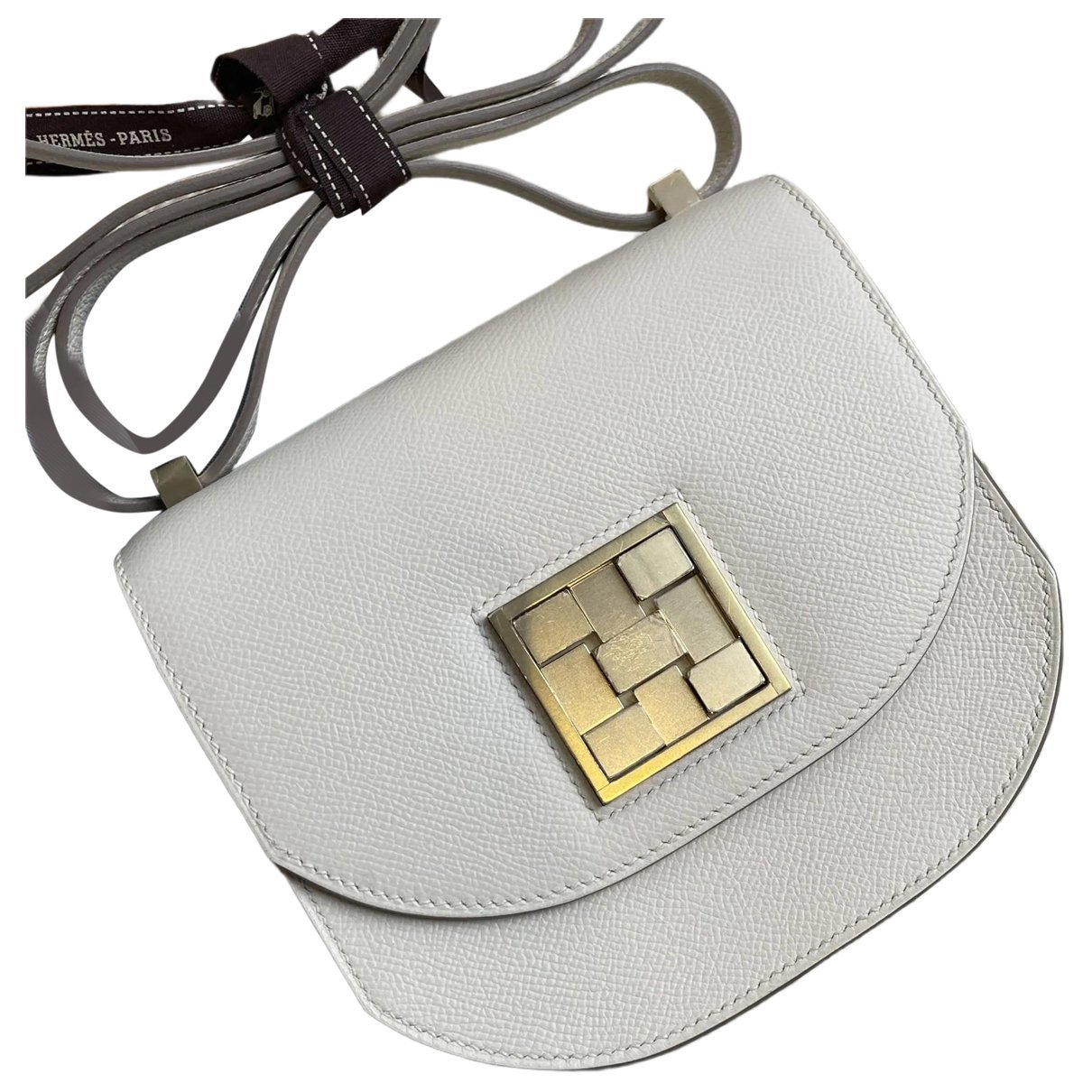 Mosaïque leather handbag