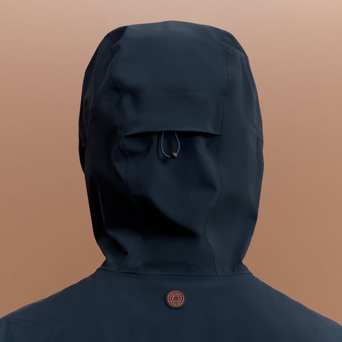 Navy Hardshell Jumping Water-resistant Jacket