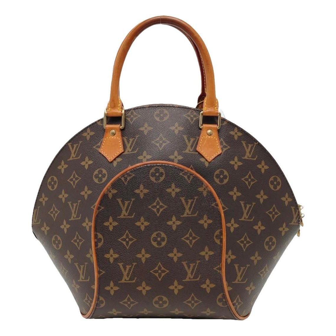 Ellipse leather handbag
