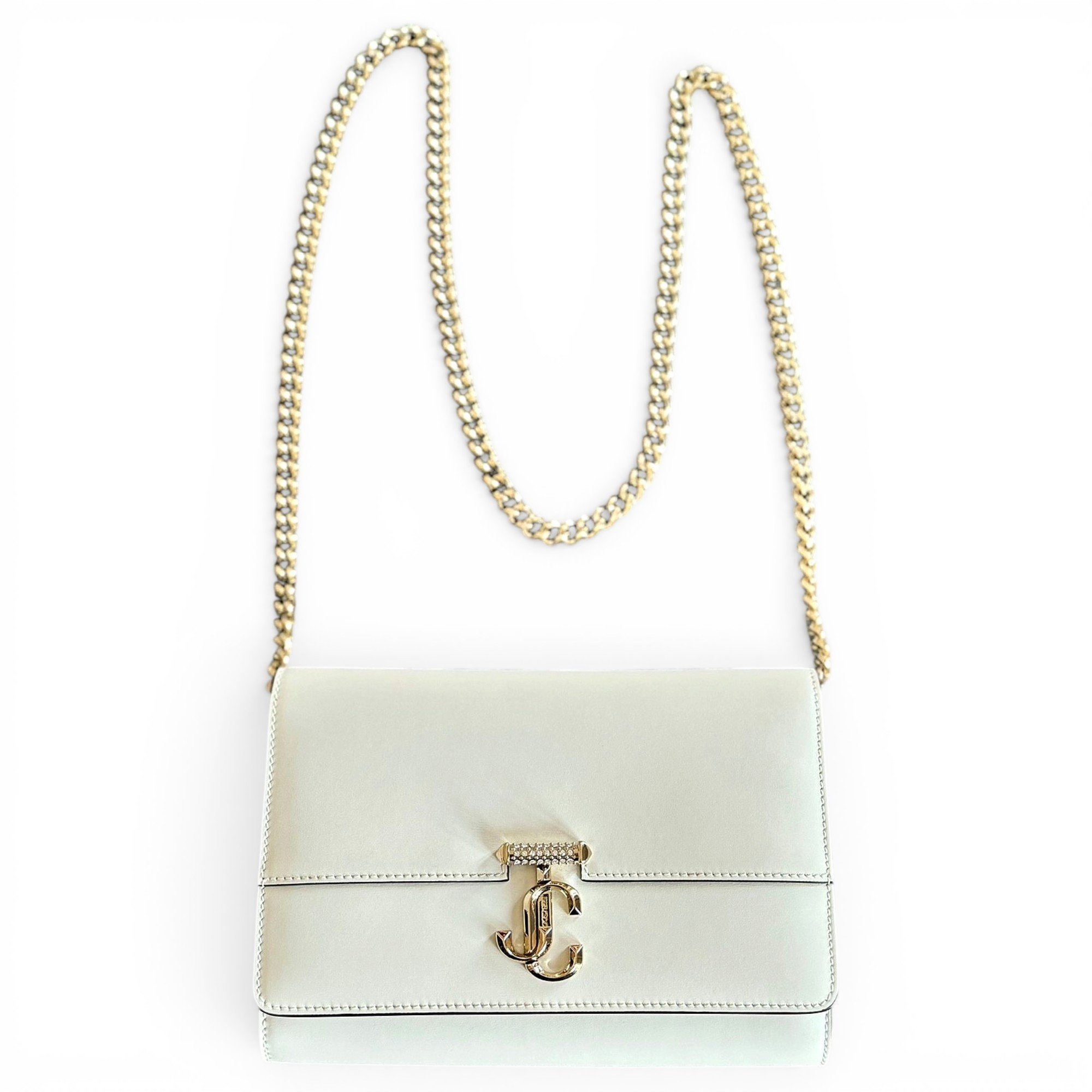 Leather clutch bag