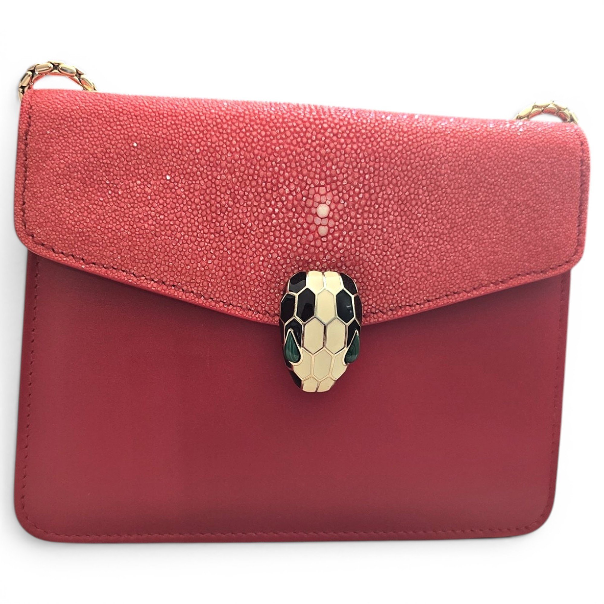 Bvlgari Serpenti leather handbag