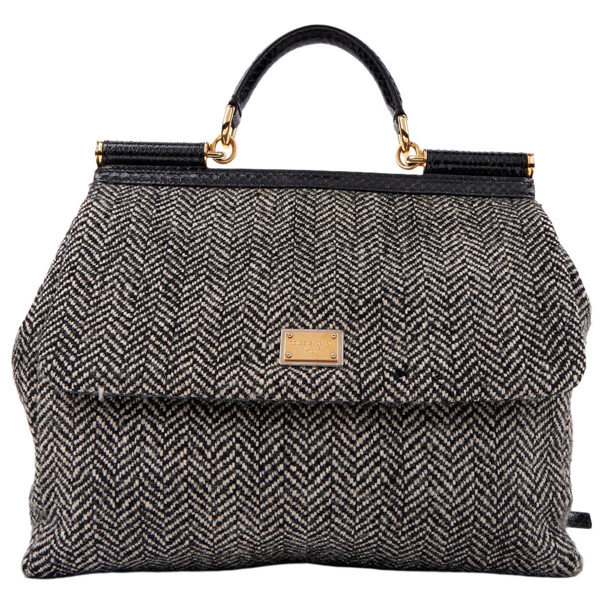 Dolce & Gabbana Sicily tweed handbag