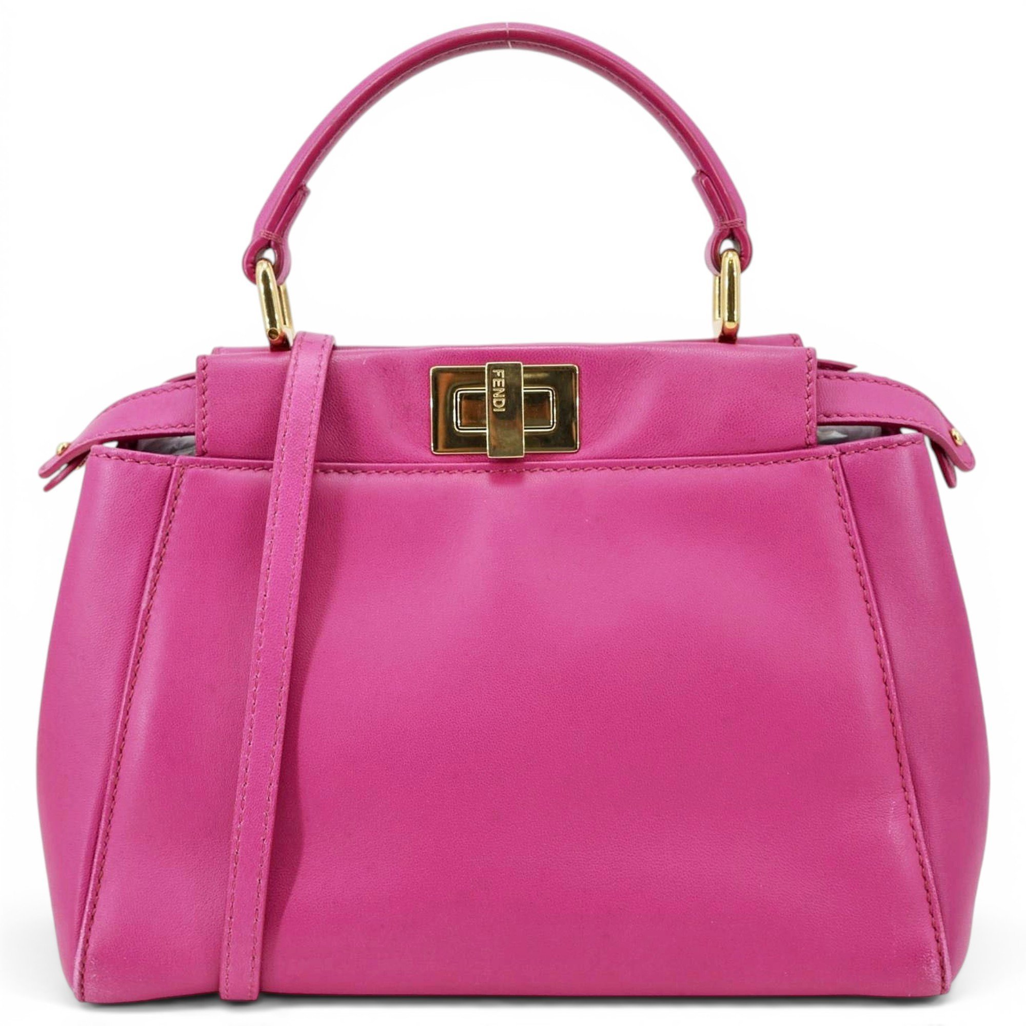 Peekaboo IseeU leather satchel