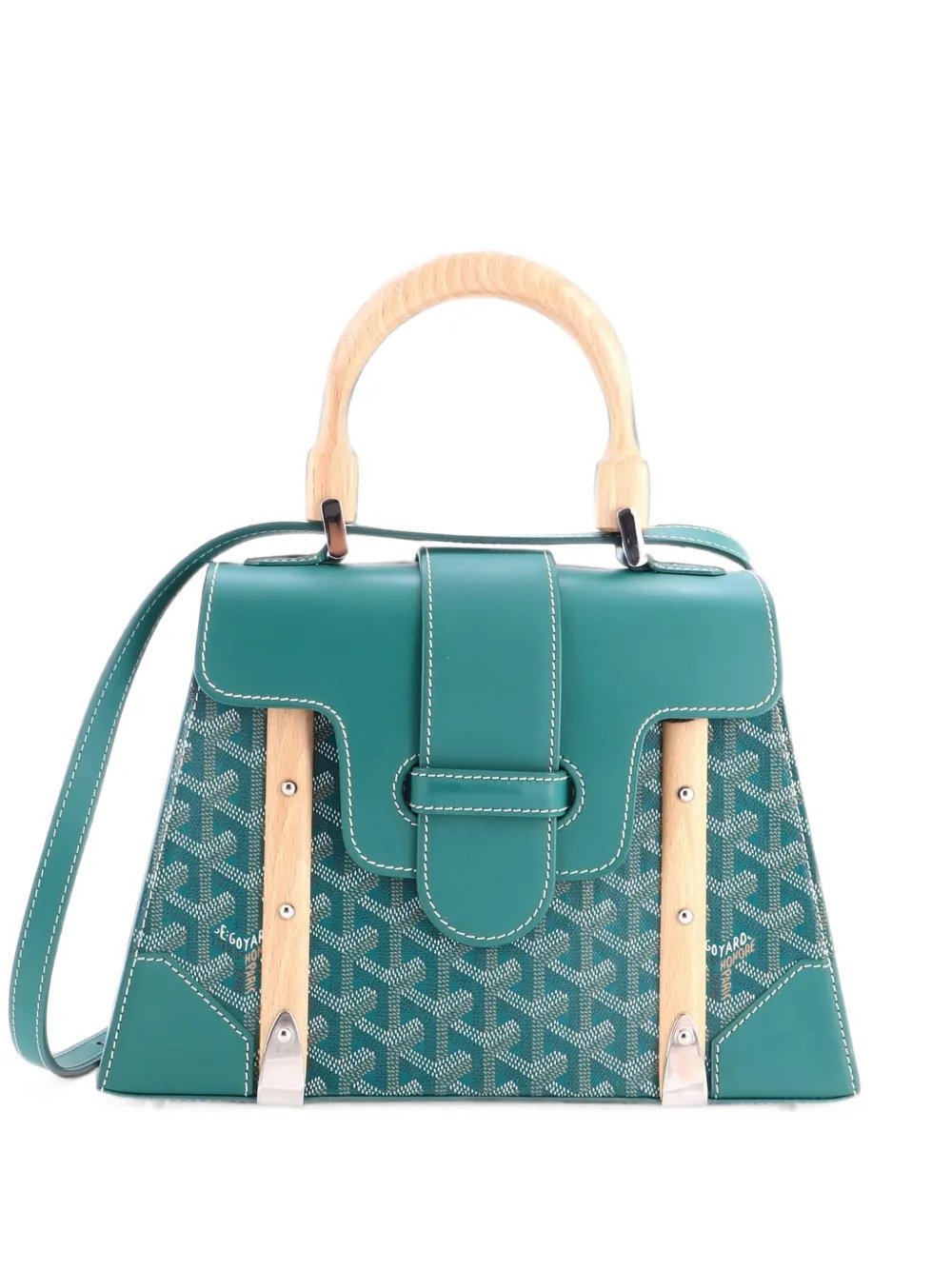 Saigon Top Handle Bag Coated Canvas with Leather PM satchel