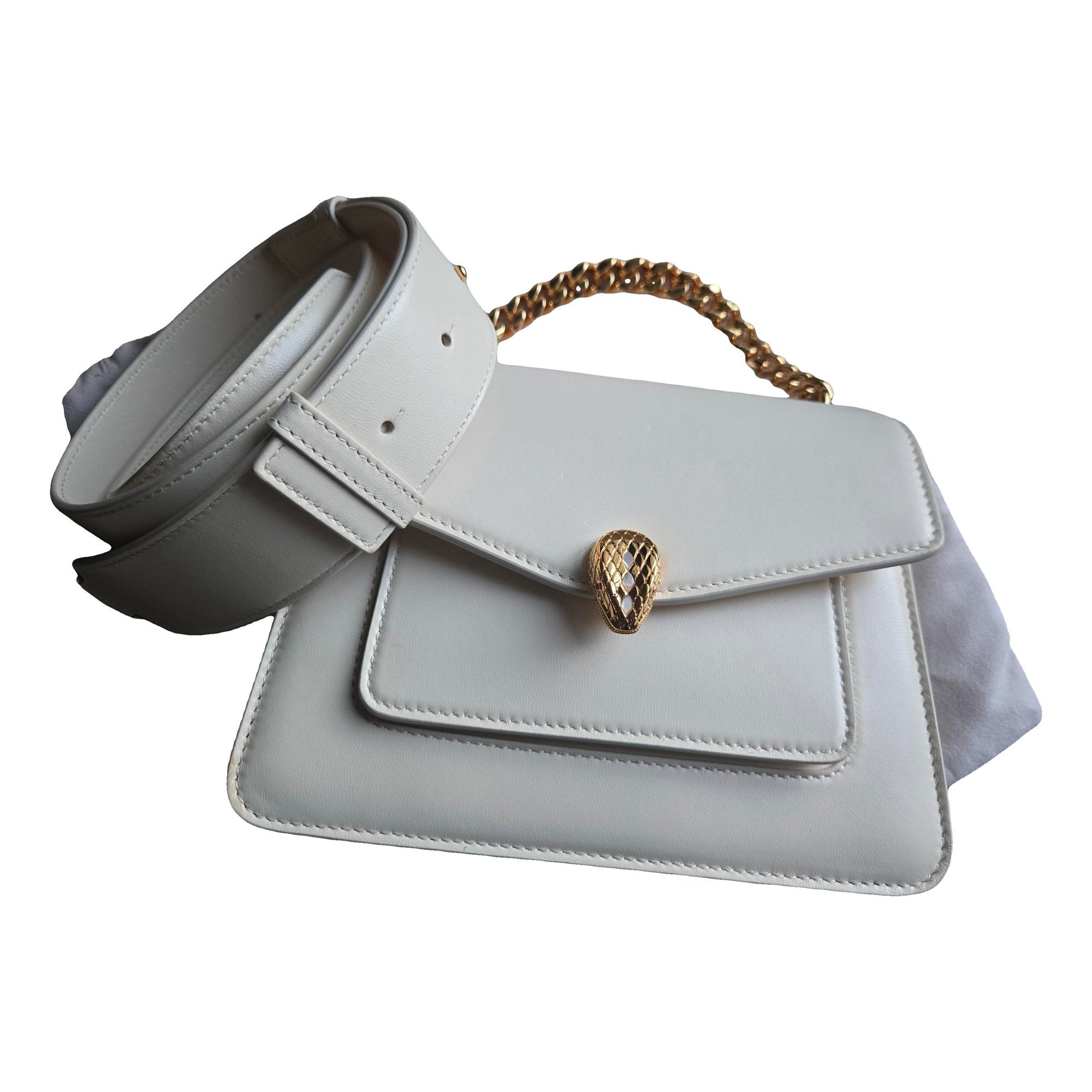 Serpenti leather tote