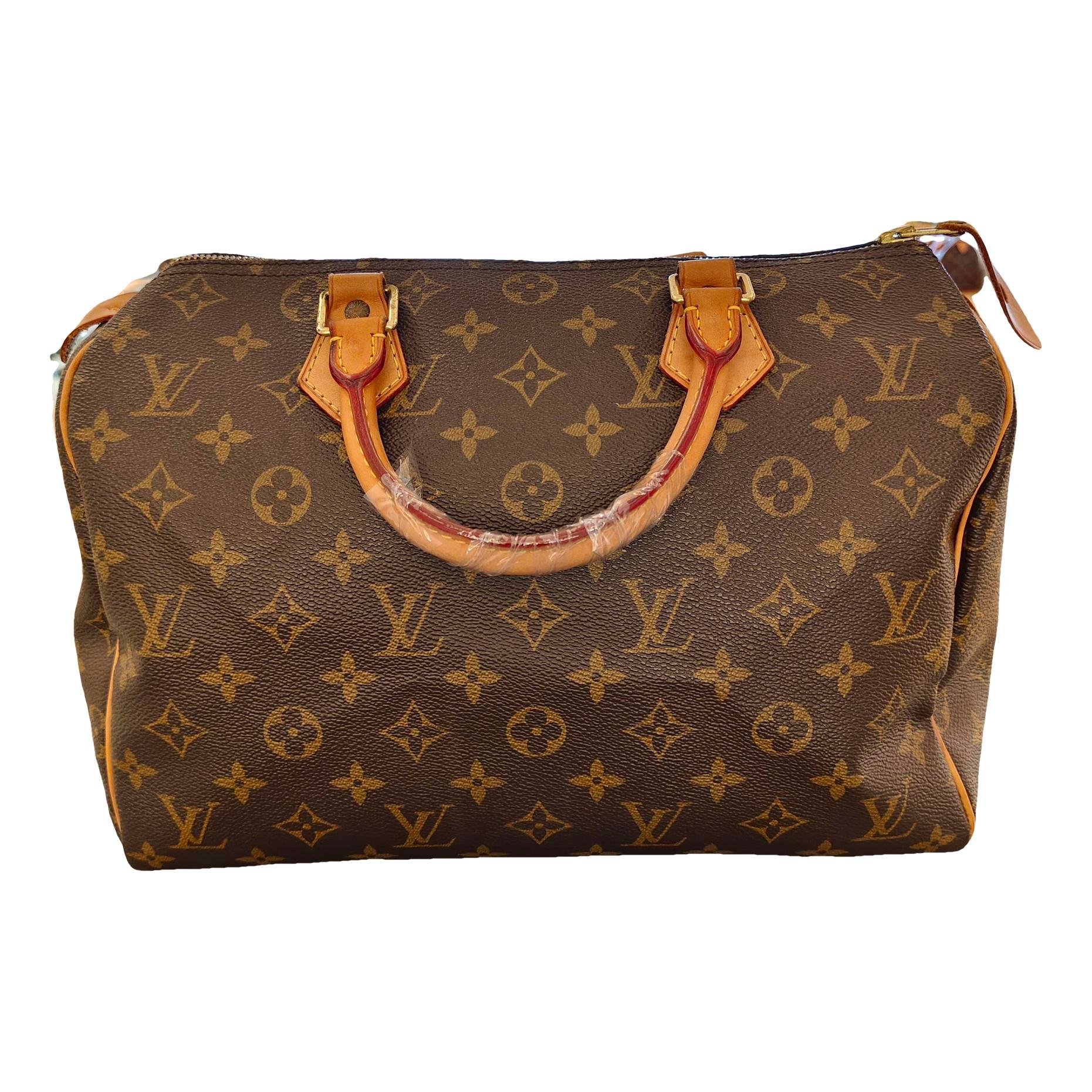 Speedy leather handbag