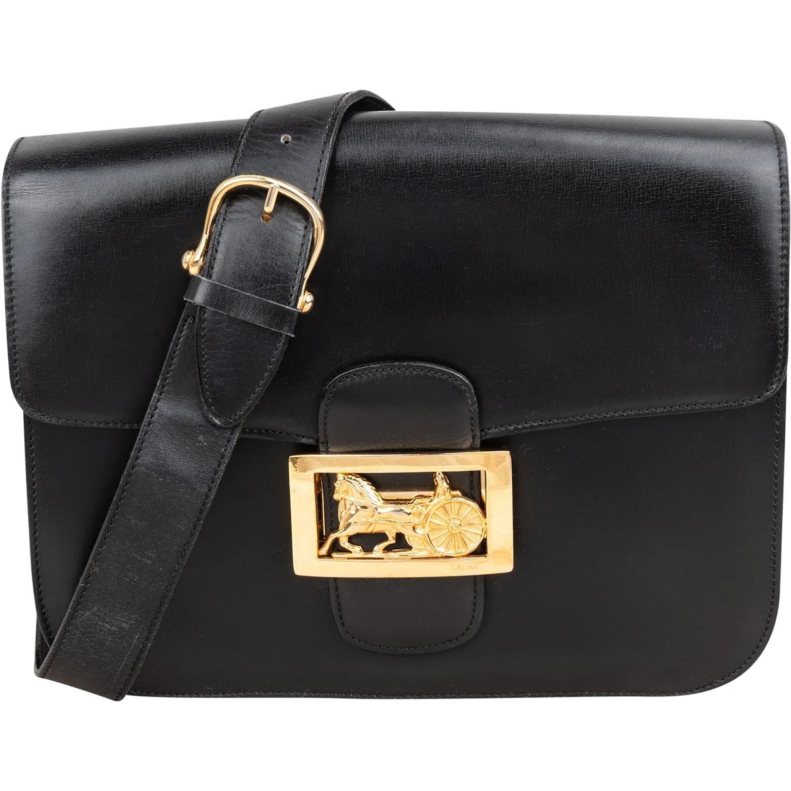 Triomphe leather handbag