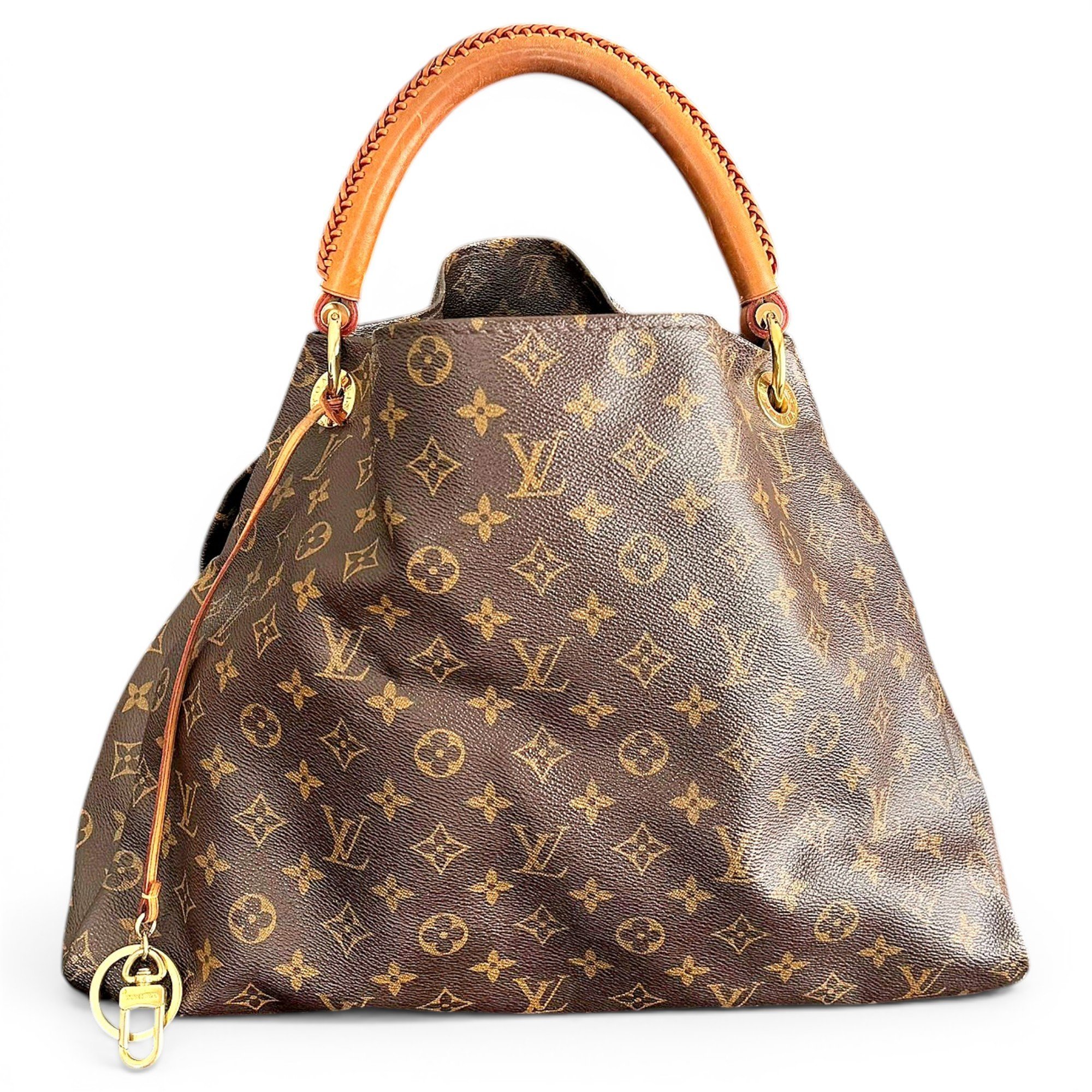 Artsy leather handbag