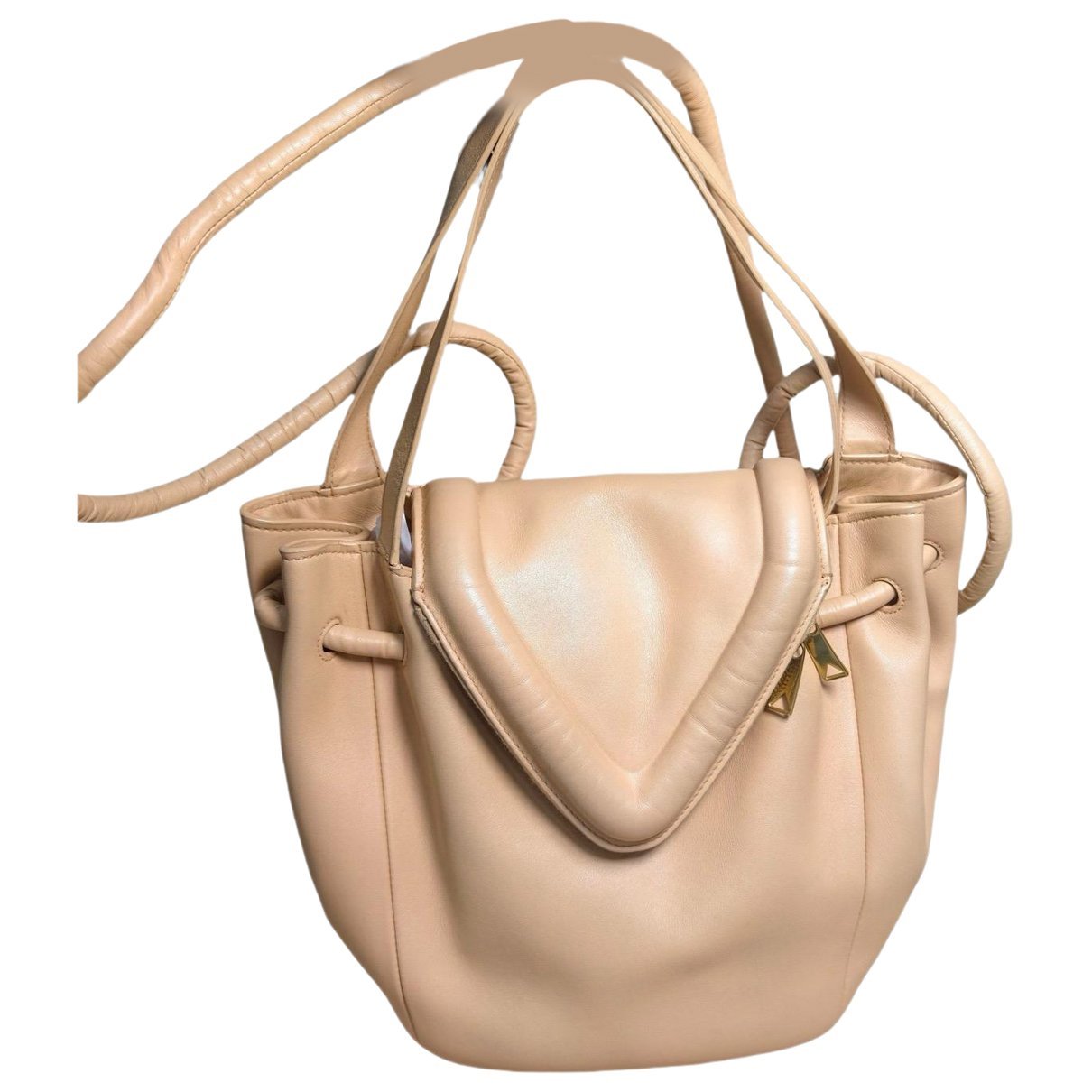 Beak leather crossbody bag