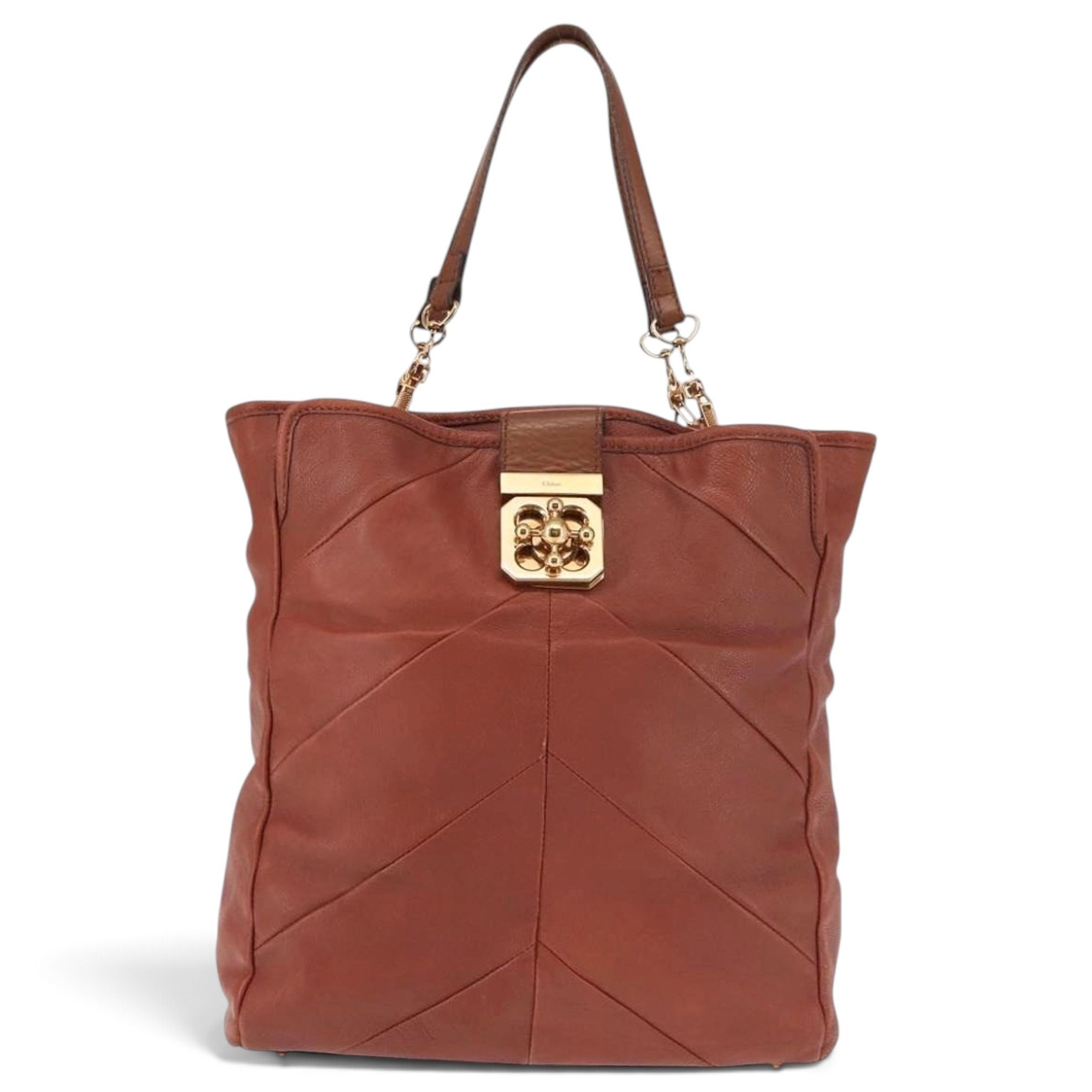 Leather tote