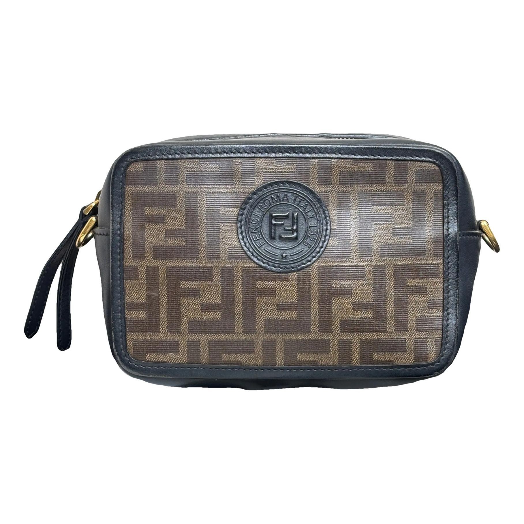 FF leather crossbody bag