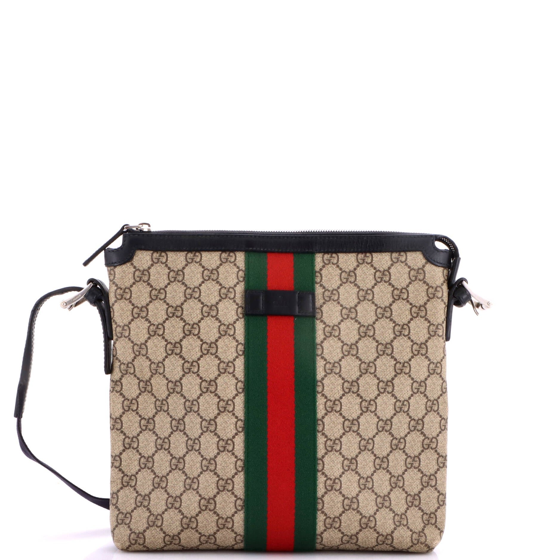 Web Messenger Bag GG Coated Canvas Medium