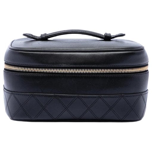 Vanity leather handbag